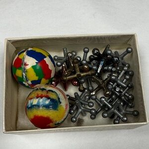 Vintage Jacks and Colorful Balls Set